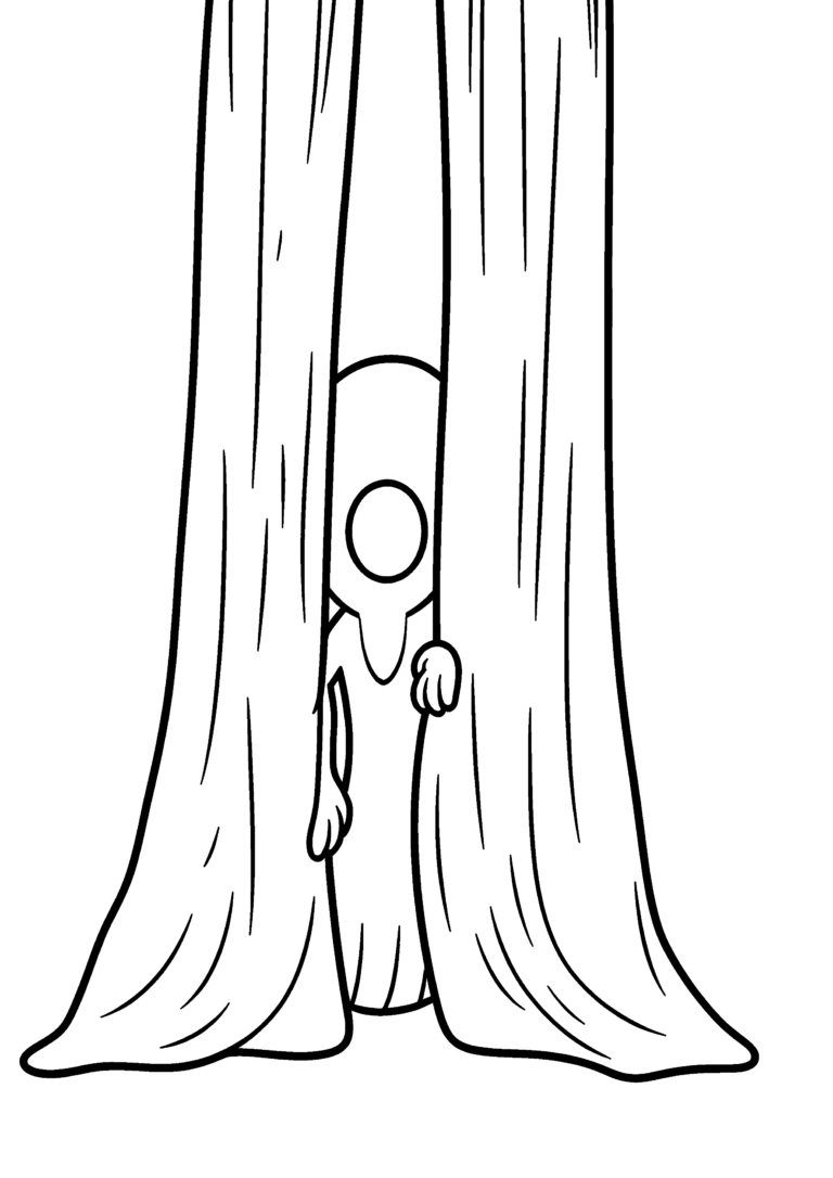 Coloriage Créature dans le bal oublié à imprimer gratuitement
