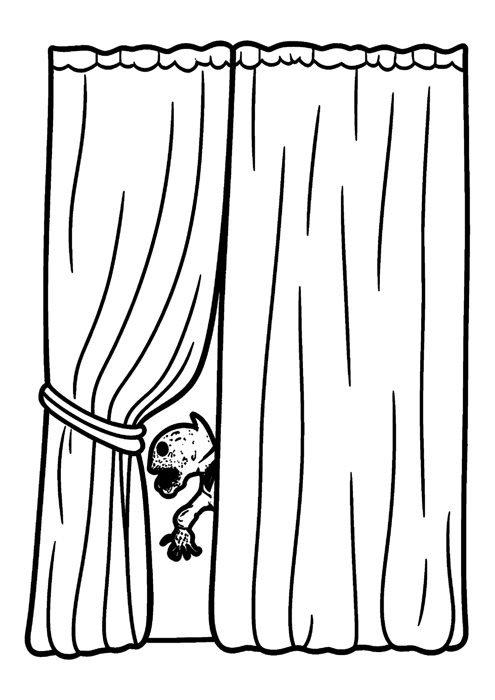 Coloriage Théâtre poussiéreux oublié à imprimer