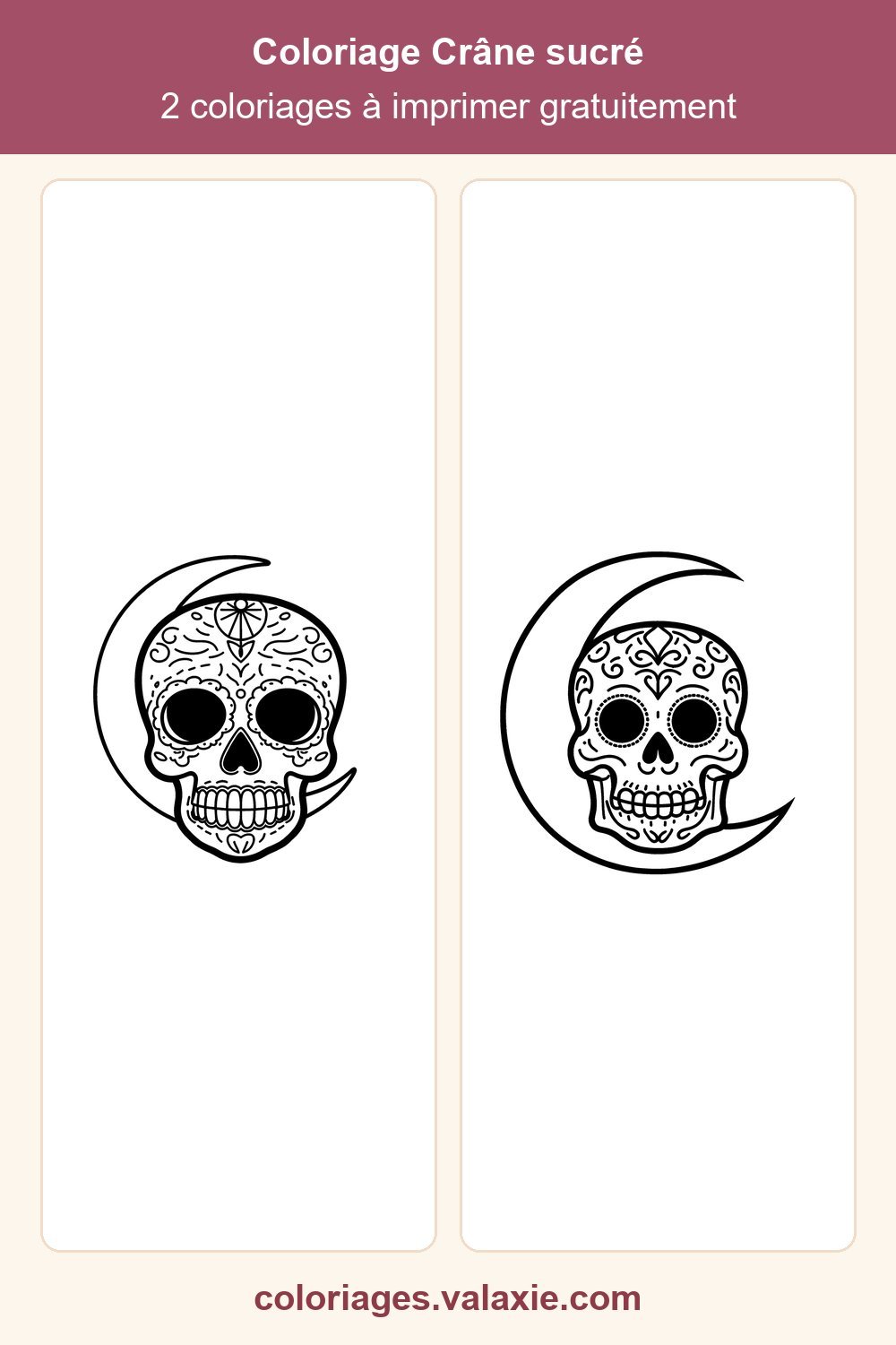 Épingle Pinterest — Crâne sucré