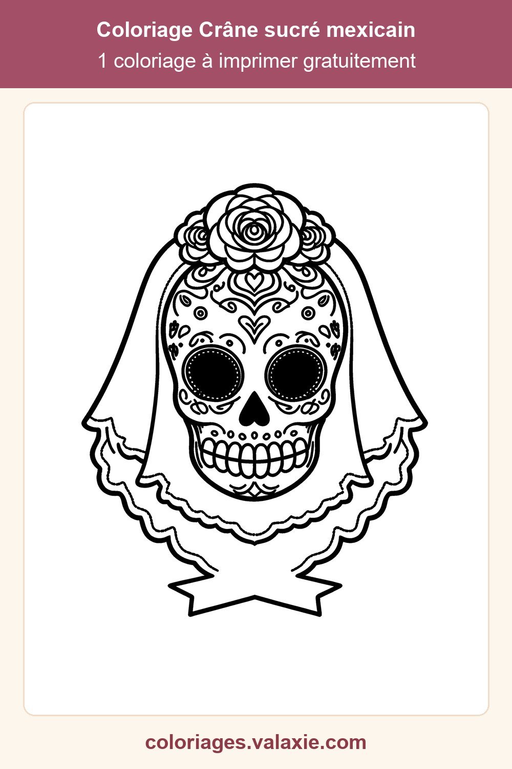 Épingle Pinterest — Crâne sucré mexicain
